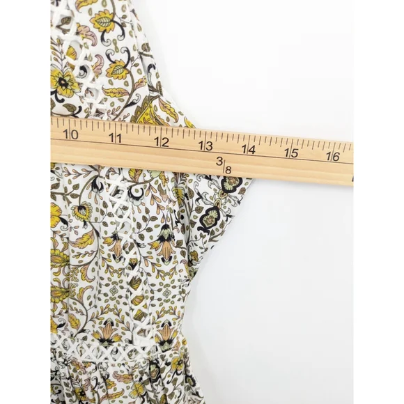 Abel The Label Dress Womens XS Yellow Jaase Halter Ditsy Floral Mini Boho Floral - Picture 9 of 11